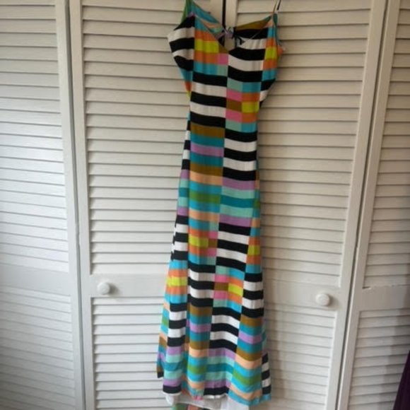 Mara Hoffman Rainbow Flag Stripe Maxi Dress - Picture 2 of 11
